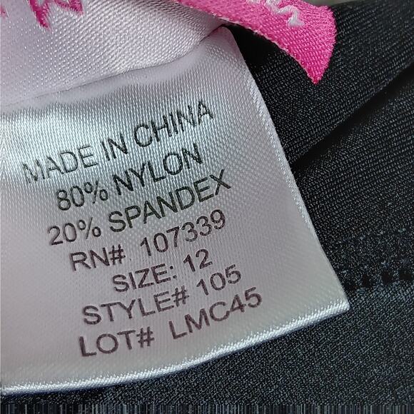 Love My Curves One Piece Bathing Suit Size 12 Blue and White Polka Dot Strapless - Picture 9 of 10